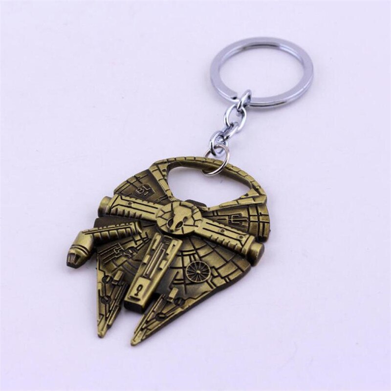 Movie Millennium Falcon Key Chain Cosplay Badge Bottle Opener Fashion Fancy Funny Souvenir Gift Spaceship Key Ring - Korvel