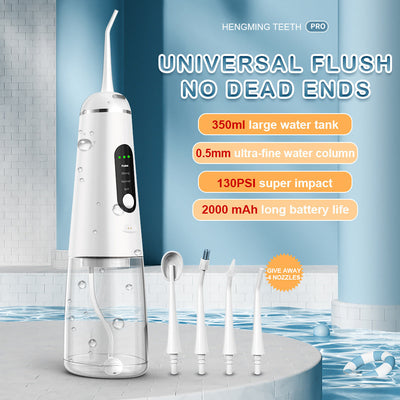 350ml Magnetic Suction Charging 4-Head Tooth Washing Machine Household Water Spray Tooth Portable Cleaning Tooth Cleaning Machine - Korvel