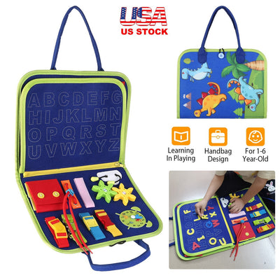 Kids Busy Board - Montessori Educational Activity for Toddlers