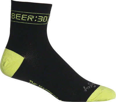 SockGuy Classic Beer:30 Athletic Socks - Black Small/Medium