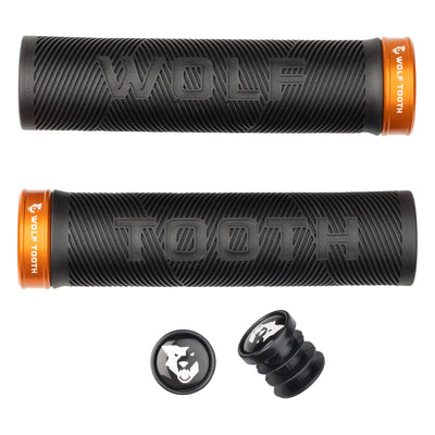 Wolf Tooth Echo Lock-On Grip Set - Black/Orange