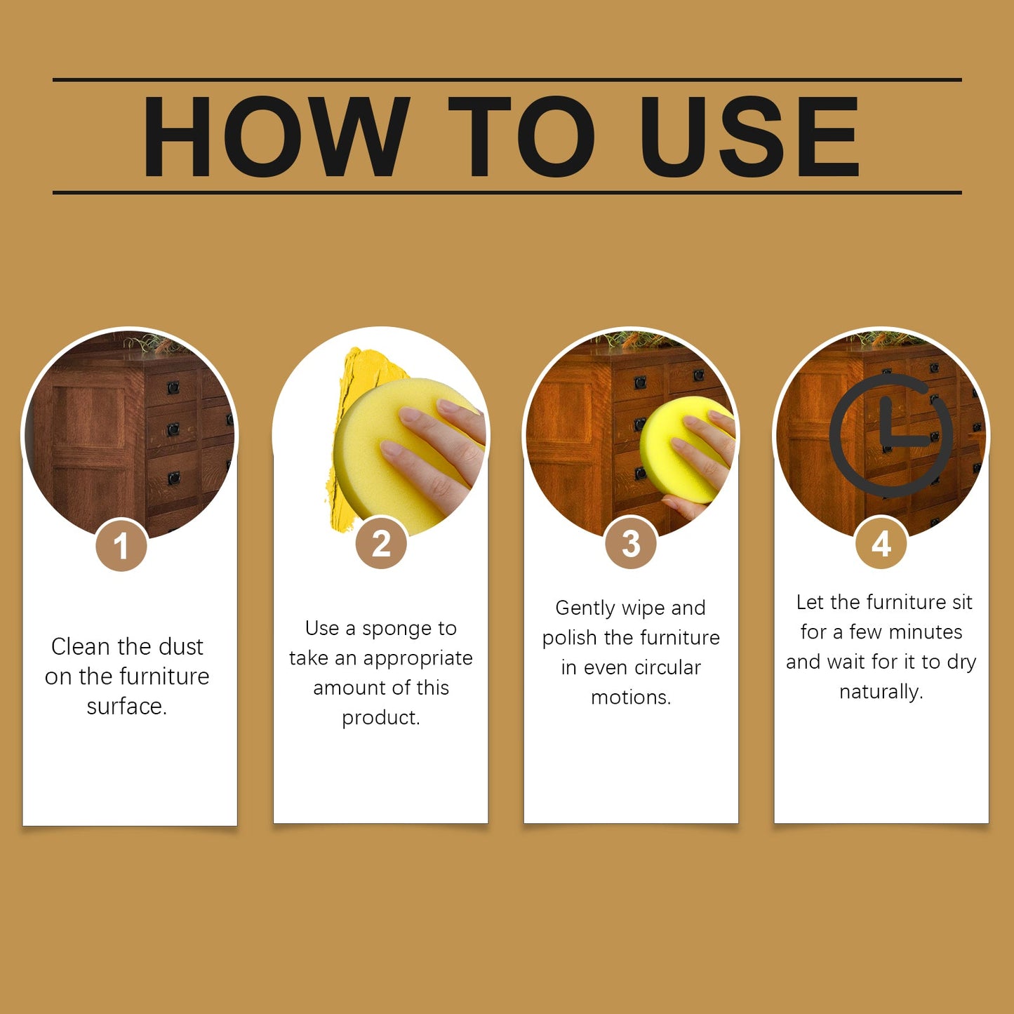 Furniture Care Beeswax Indoor Wood Table And Chair Furniture Shine Polishing Care Multi-Purpose Maintenance Wax - Korvel