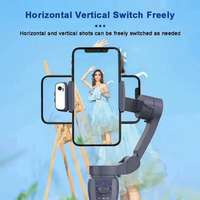 F12 mobile phone 3-axis anti shake stabilizer Tiktok live broadcast camera PTZ AI intelligent tracking face recognition - Korvel