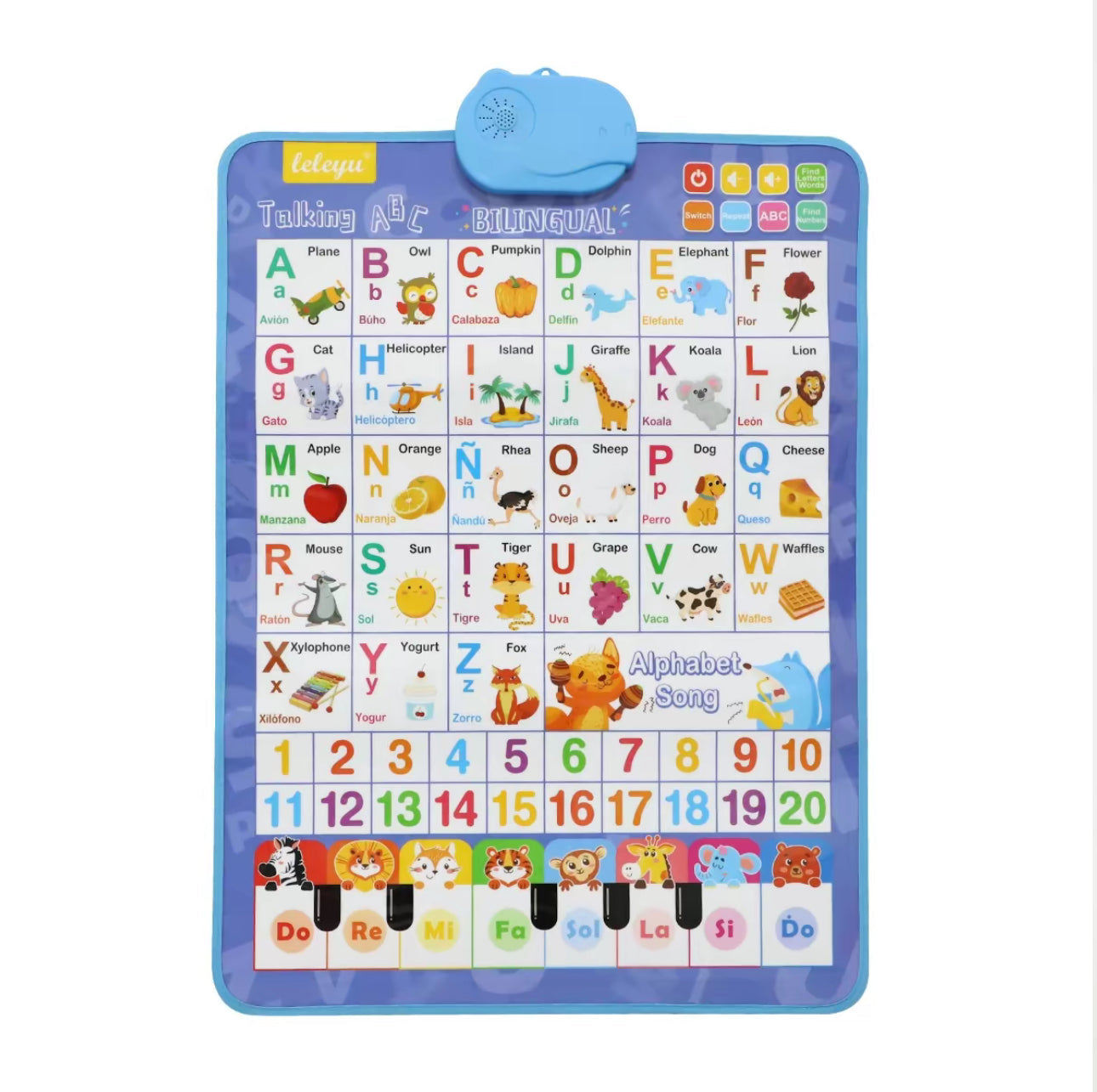 EduTune Bilingual Wall Chart - Korvel