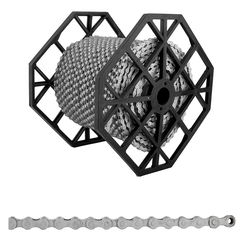 Cadena KMC S1 RB - Velocidad Simple 1/2" x 1/8" Rollo a Granel Plateado