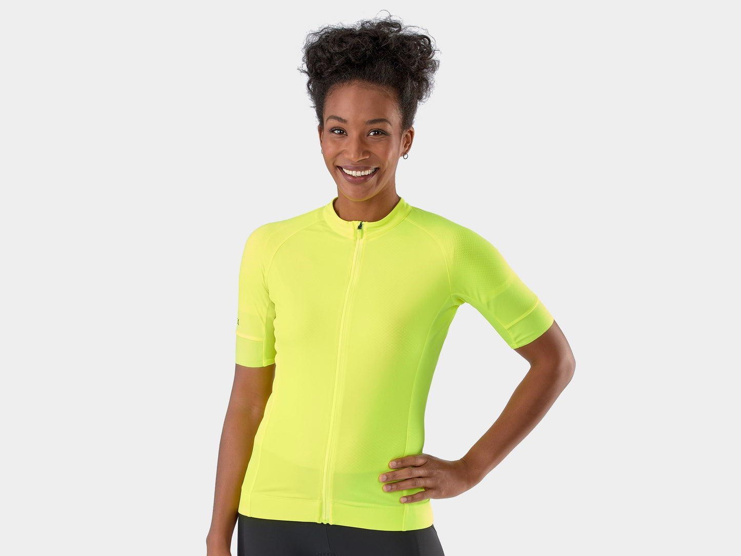 Jersey Trek Circuit para Mujeres en Amarillo Radiactivo Pequeño