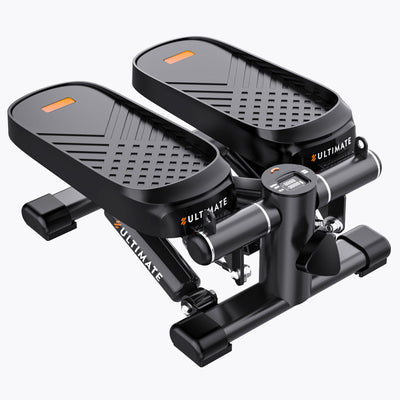 Premium Mini Stepper with Resistance Bands and LCD Monitor - 330LBS Capacity