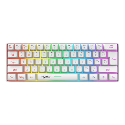 61 key keyboard Bluetooth the third mock examination 2.4G wireless keyboard RGB backlight tablet phone mini keypad - Korvel