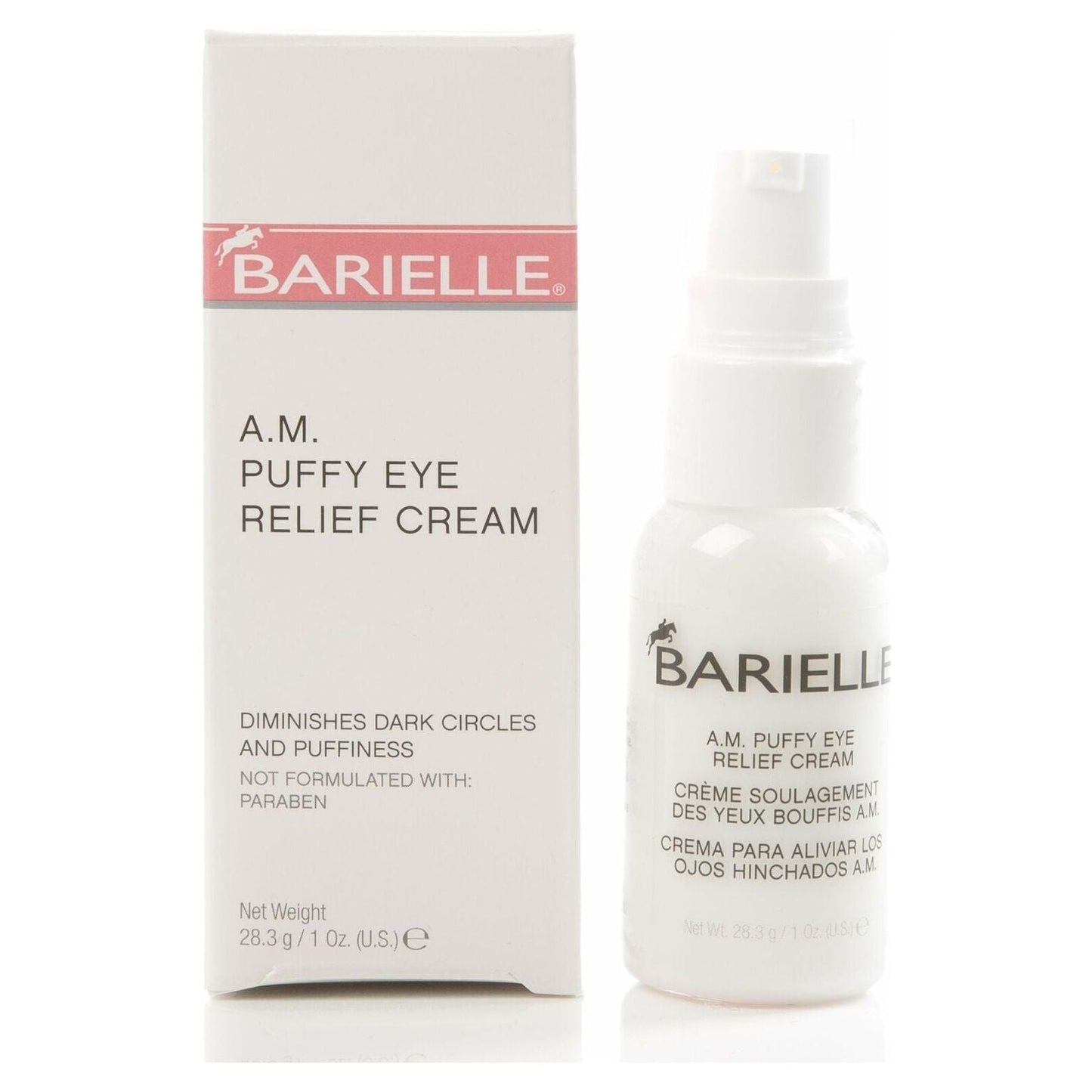 Crème de soulagement des yeux gonflés Barielle A.M. - 1 Oz
