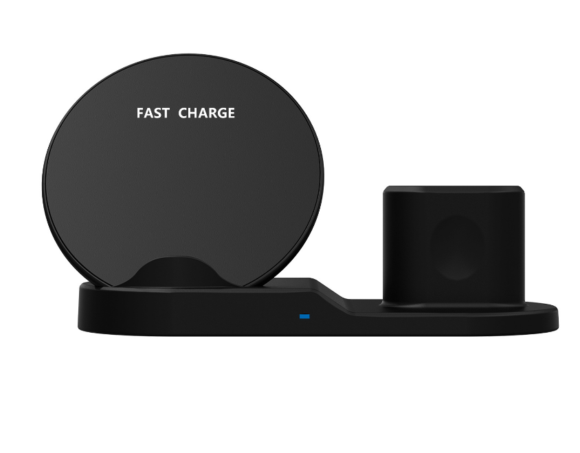 Dock de Carga Inalámbrico Qi 3 en 1 para Apple Watch, iPhone y AirPods
