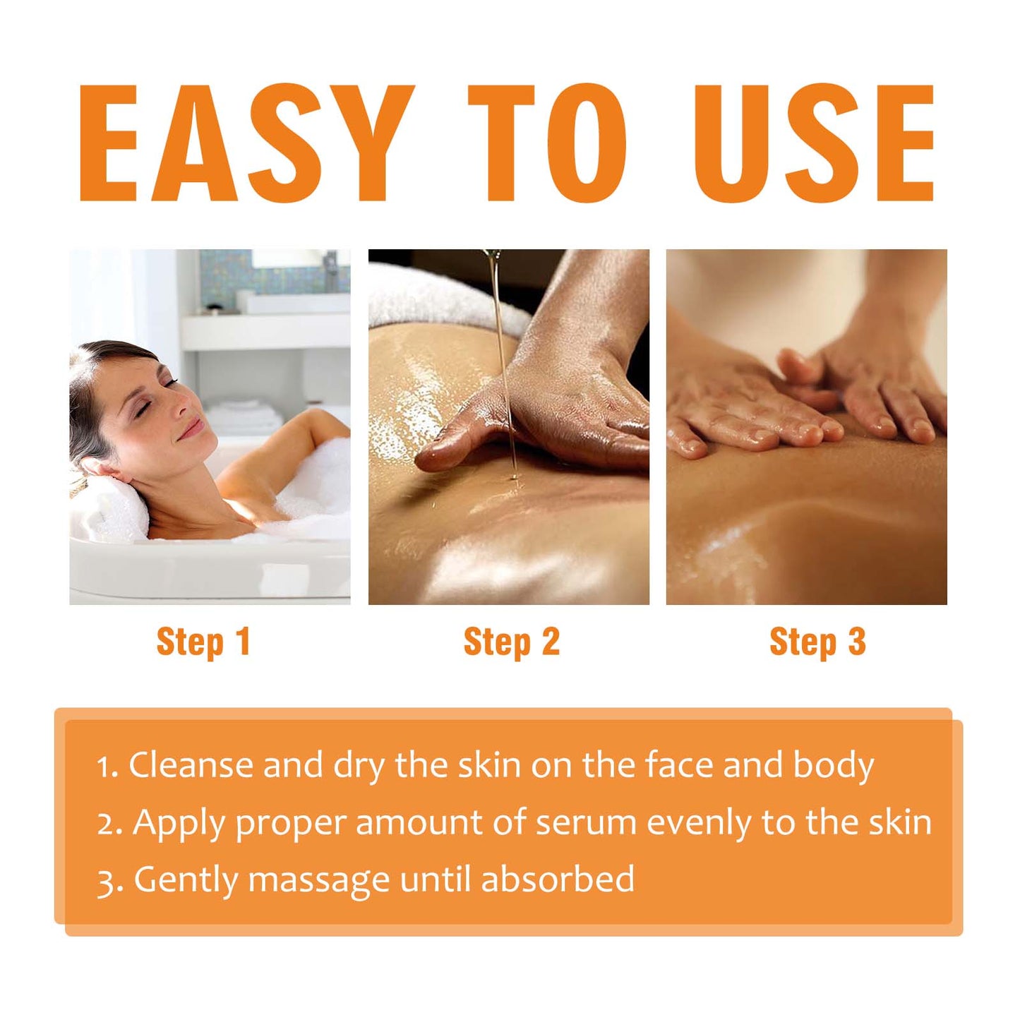 Vitamim C Face Body Serum, Repair Nourish Skin Filling Water Carry Bright Tight Anti-Wrinkle Fine Lines - Korvel