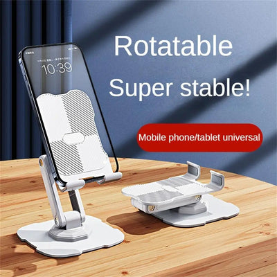 Rotatable Foldable Mobile Desktop Stand for Tablets & Phones
