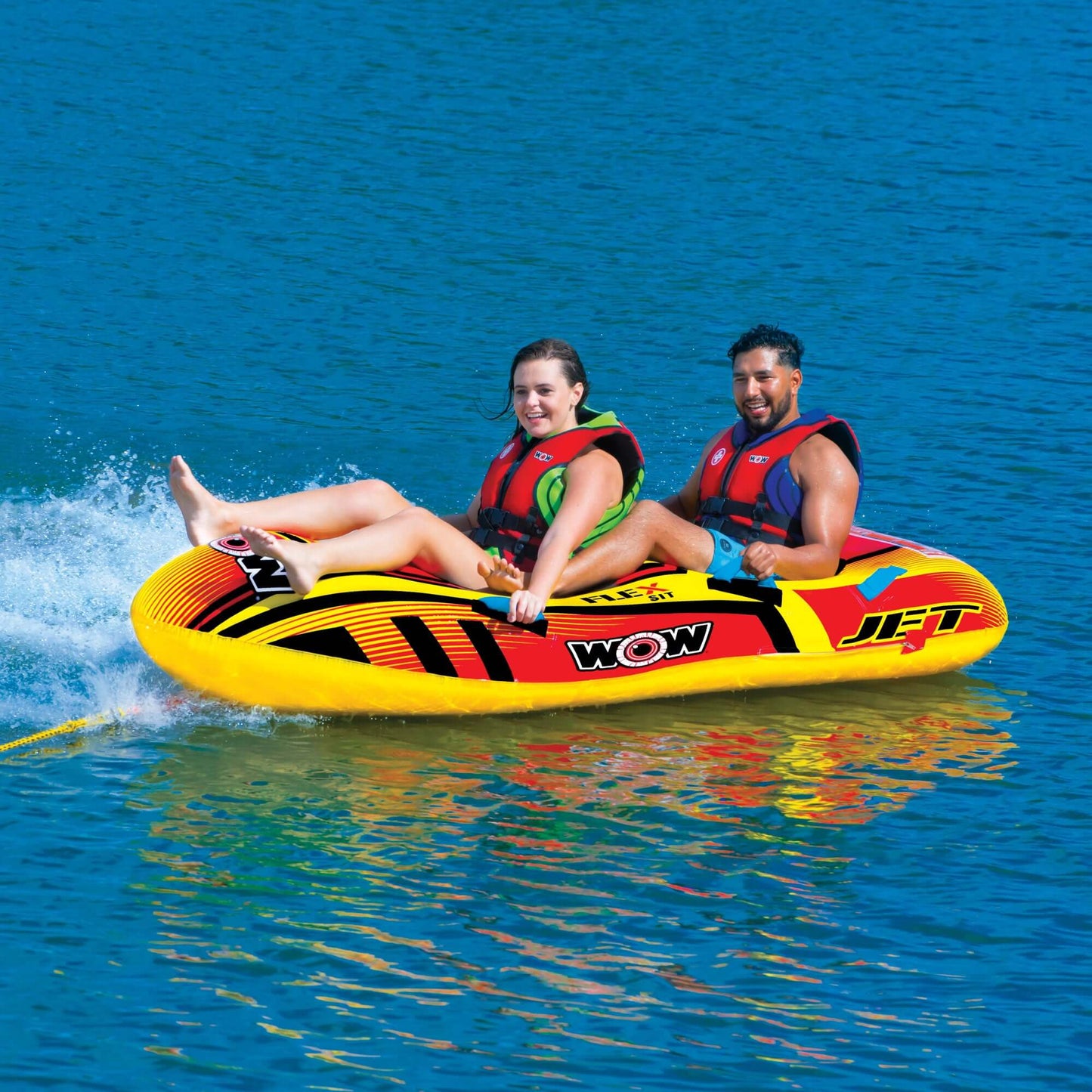 WOW Sports Jet Boat Tube de Traction pour 2 Personnes