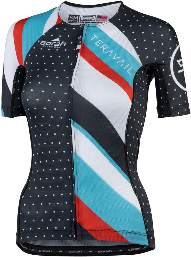 Jersey Teravail Waypoint para Mujeres - Negro Blanco Azul Rojo X-Large