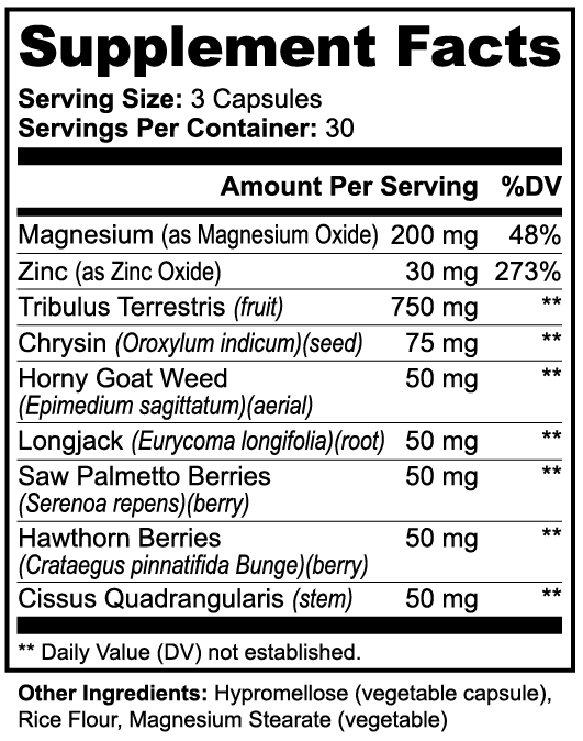 Alpha Men's Vitality Support Capsules - Premium Formula
