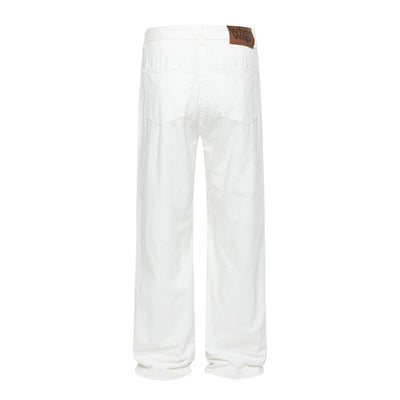 Men's Loose Denim Pants - Street Trend Wide-Leg Trousers