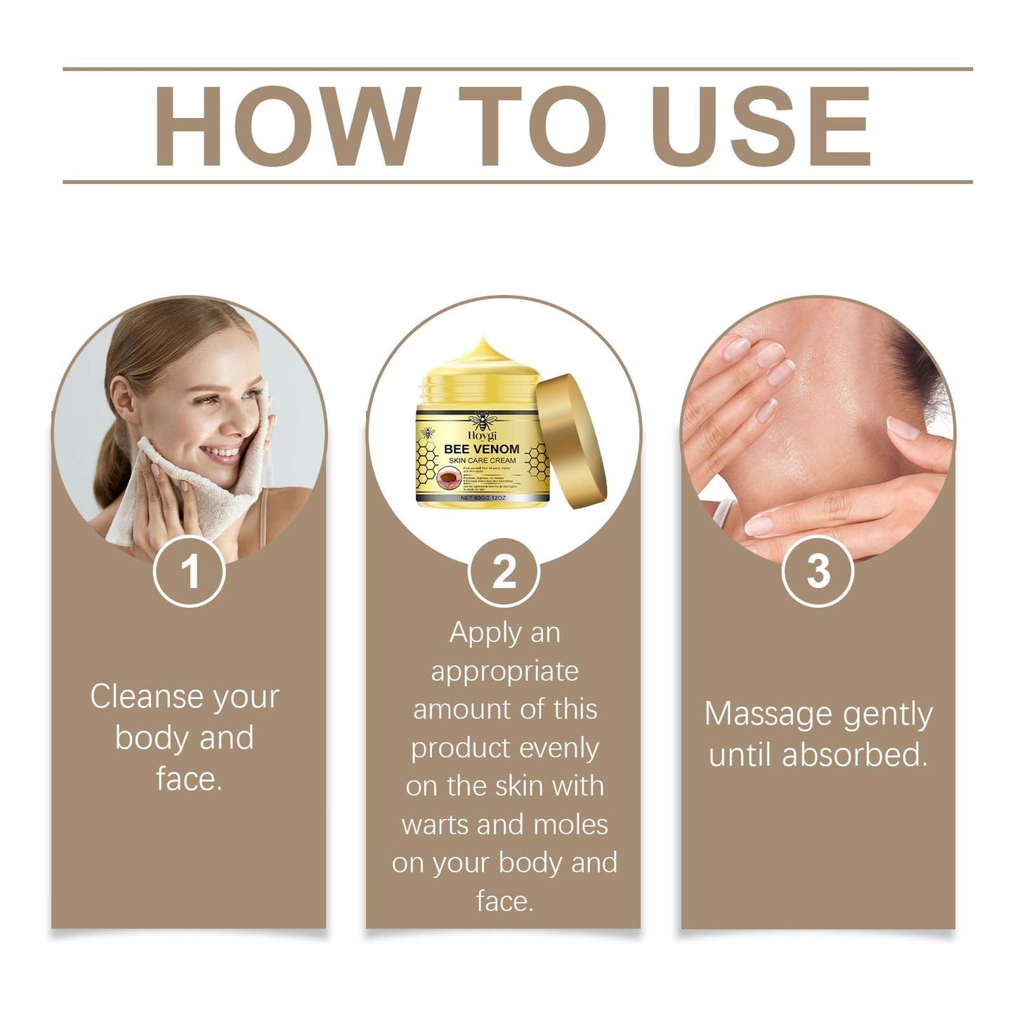 Bee Venom Removal Mole Care Cream - Korvel