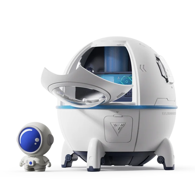 Portable Astronaut Humidifier with LED Light and Aroma Diffuser - USB Powered for Clean and Hydrated Air Cute Aesthetic Stuff - Korvel