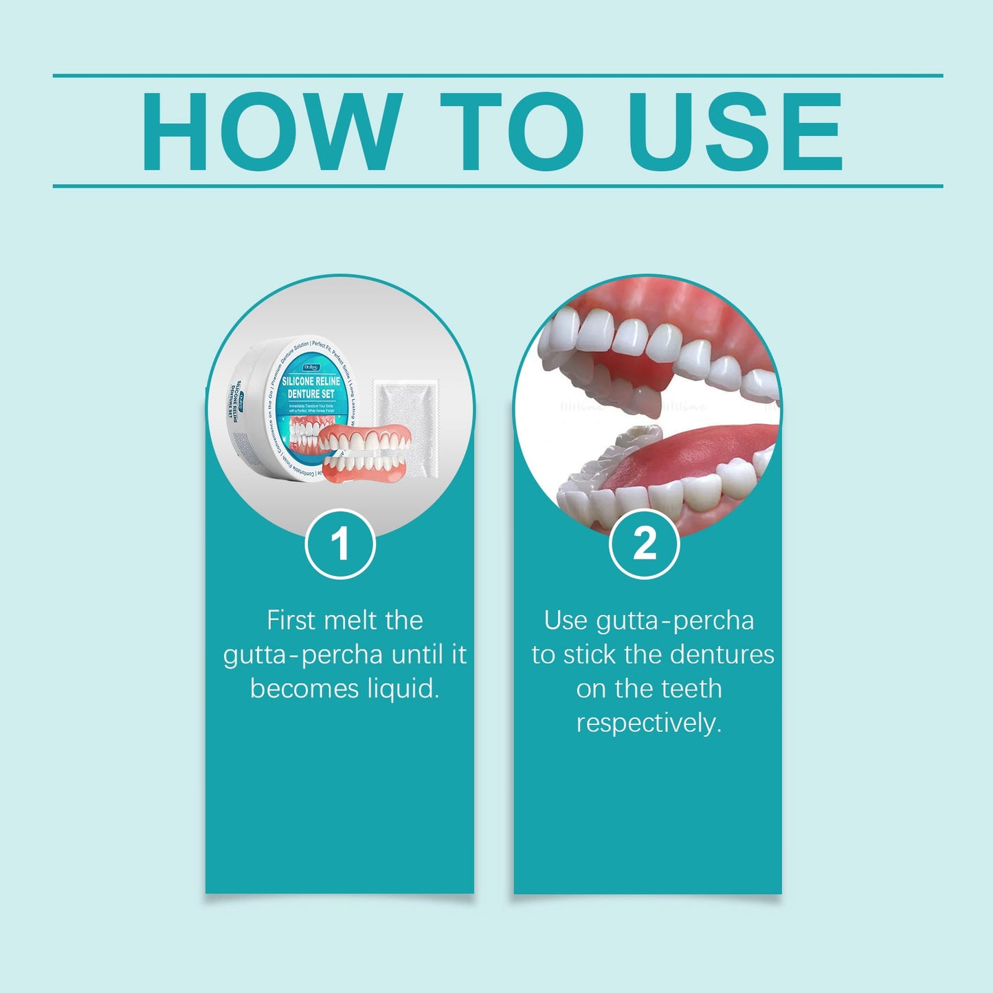 Cosmetic Denture Set To Enhance Smile Appearance Comfortable Material Denture Dental Cosmetic Set - Korvel