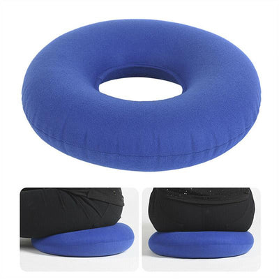 Blue Inflatable Rubber Ring Cushion - Premium Comfort