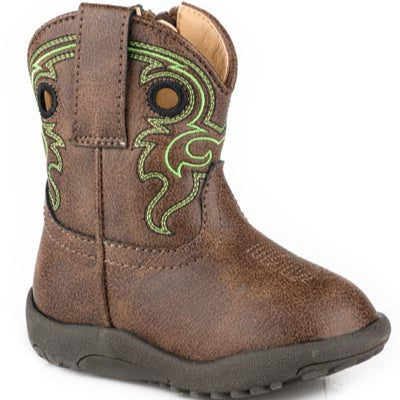 Reno Brown | Stylish Infant Roper Boots - Korvel