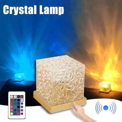 Dynamic Rotating Water Ripple Projector Night Light