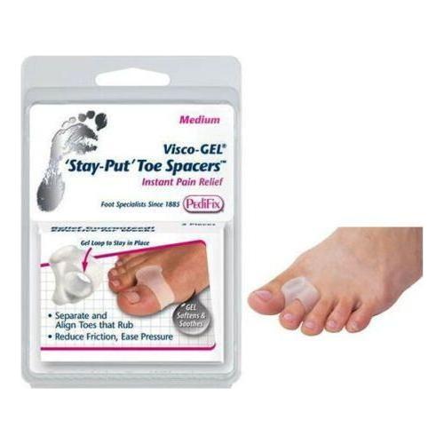 Separadores de Dedos PediFix Grande Stay Put - Paquete de 2