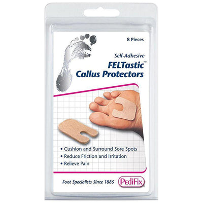 Protectores de callos de fieltro PediFix - Paquete de 8