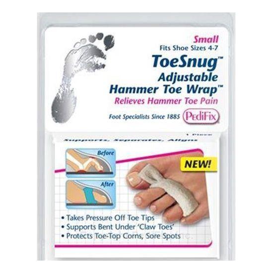 PediFix ToeSnug Enveloppement Ajustable pour orteil en marteau - Petit