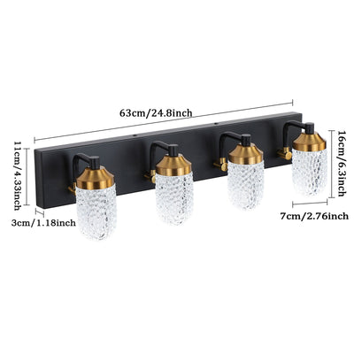 Vanity Lights With 4 LED Bulbs For Bathroom Lighting - Korvel