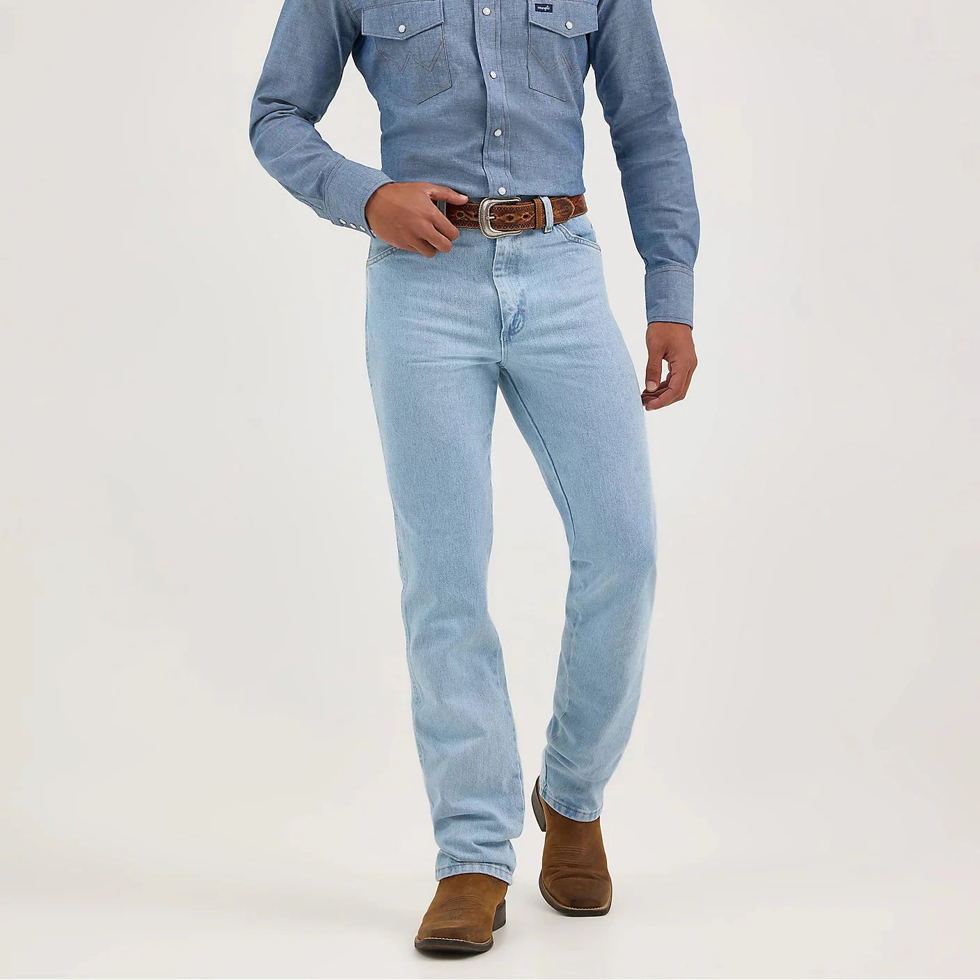 Wrangler Men's Slim Fit Bleach Wash Jeans - Korvel