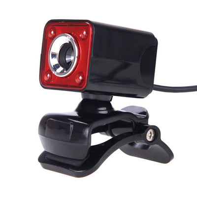 High definition night vision computer camera with built-in 10 meter sound-absorbing microphone and 4LED free switch - Korvel