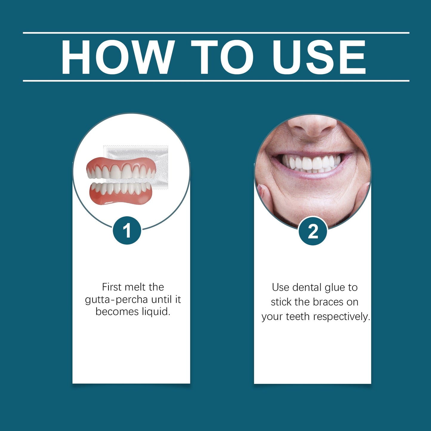 Silicone Denture Repair Set, Everyday To Enhance The Beauty Of Smile Comfortable Material Modification Teeth - Korvel