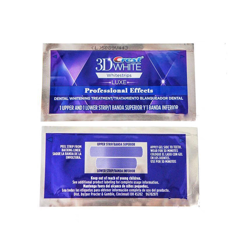 3D Teeth Whitening Strips Set - 20 Pairs Per Box, Tooth Whitening Stickers for Removing Yellow and Stains, Gift Box Packaging - Korvel