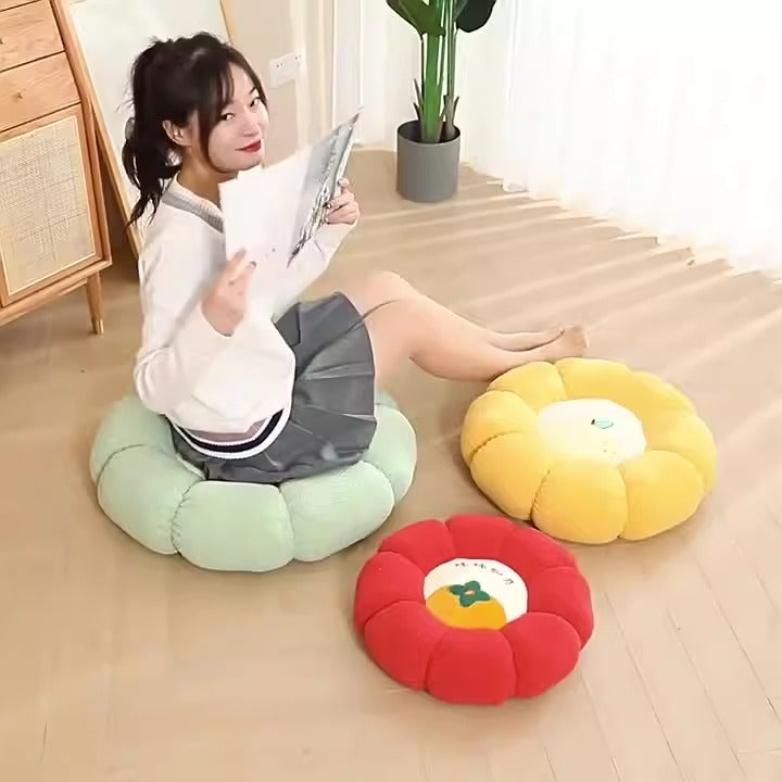 New Pumpkin Cushion Color Contrast Persimmon Ruyi Putuan Home Sofa Decoration Soft Cushion - Korvel