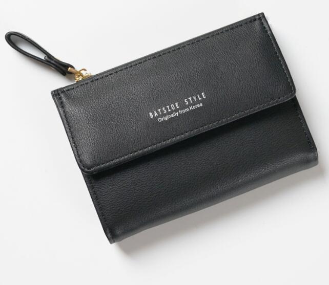Women's Short Wallet Women's Wallet New Korean Version Small Wallet with Multiple Card Positions - Korvel