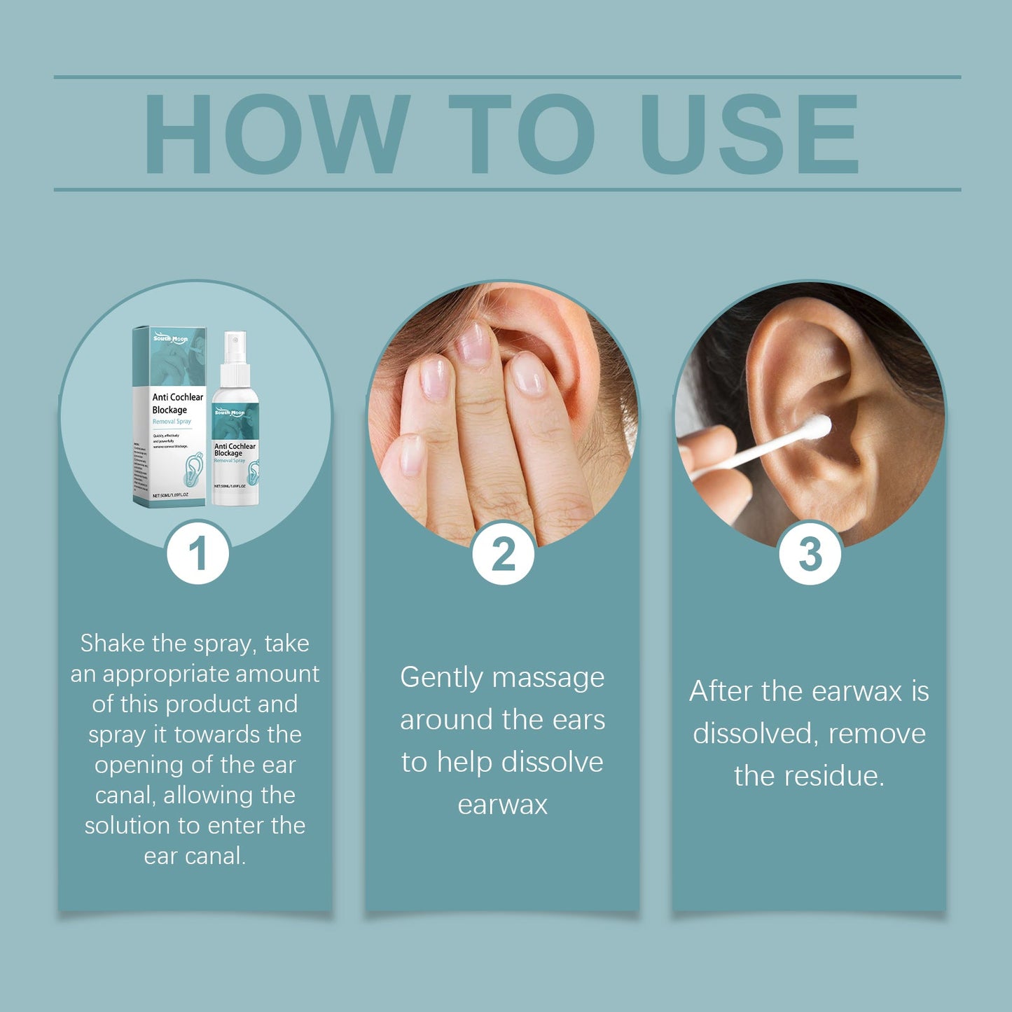 Gentle Earwax Cleaning Spray for Daily Care