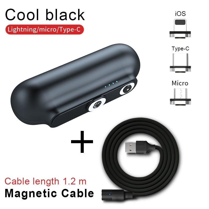 For iPhone 12 Magnetic Power Bank 2600mAh Mini Magnet Charger Power Bank For Xiaomi Emergency Portable Magnetic External Battery - Korvel