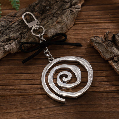 Spiral Pendant Keychain - Premium Alloy Design