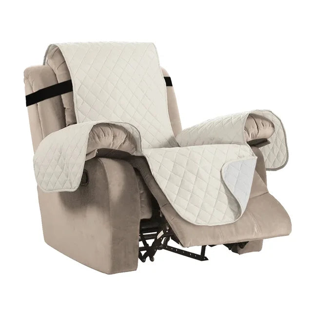 Waterproof Recliner Cover Snap Fixed Pet Dog Kids Sofa Mat Couch Slipcovers For Living Room Dustproof Furniture Protector Covers - Korvel
