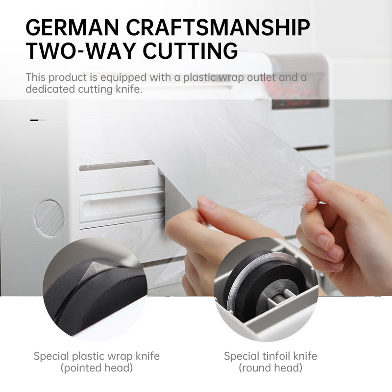3-in-1 Wall Kitchen Roll Holder with Magnetic Suction Cup