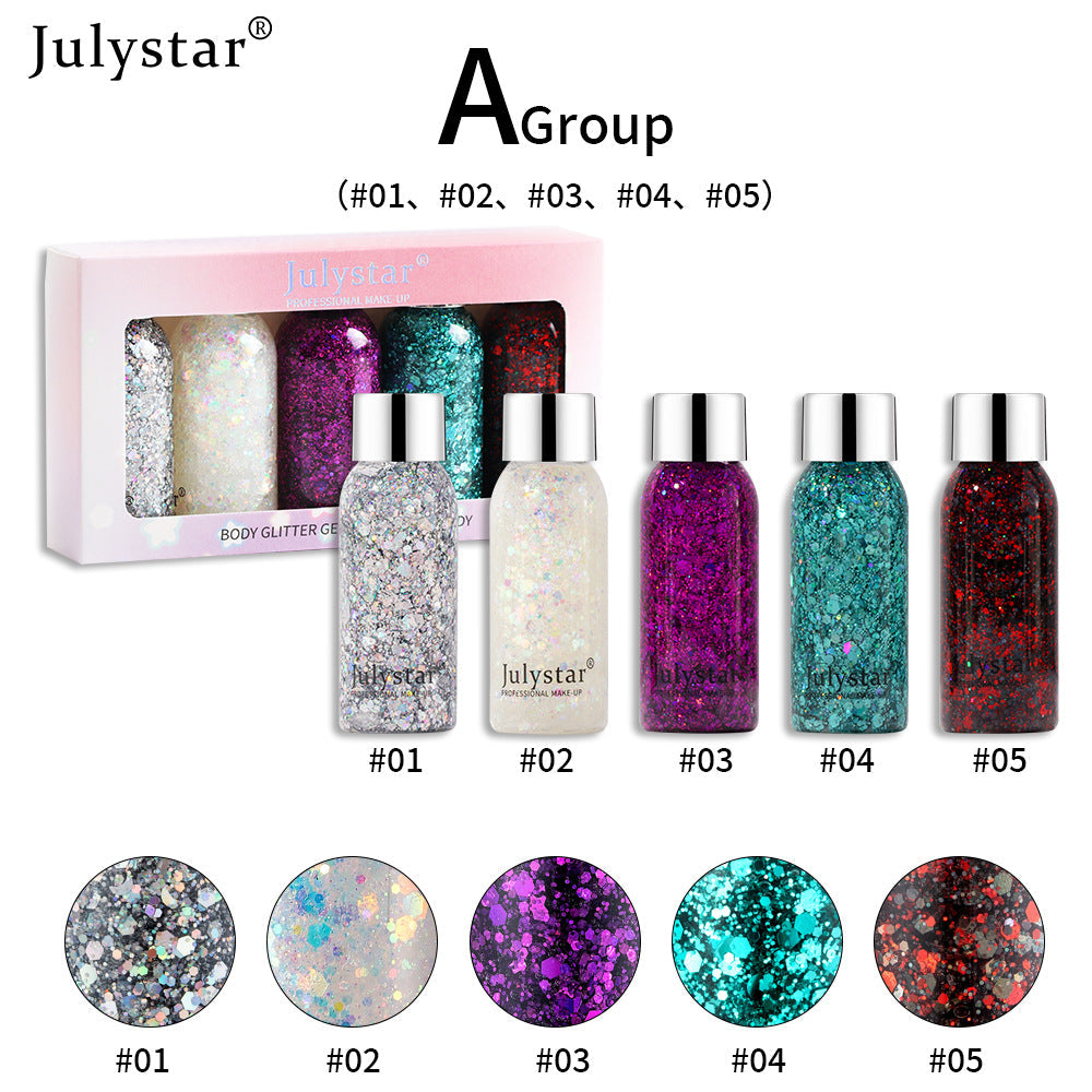 Color Gold Cong Sequins Eyeshadow Liquid High Color Makeup Dazzling Performance Blue Liquid Eyeshadow - Korvel