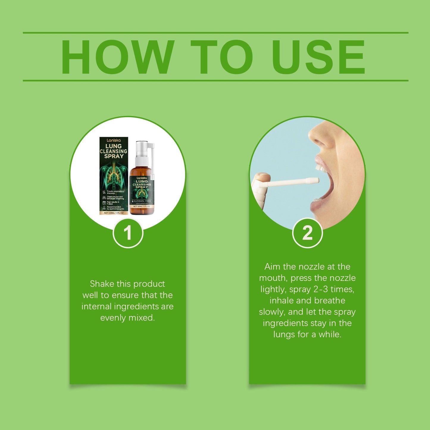 Herbal Body Cleansing Spray Body Repair Cough Relief Herbal Ingredients Treatment Spray - Korvel