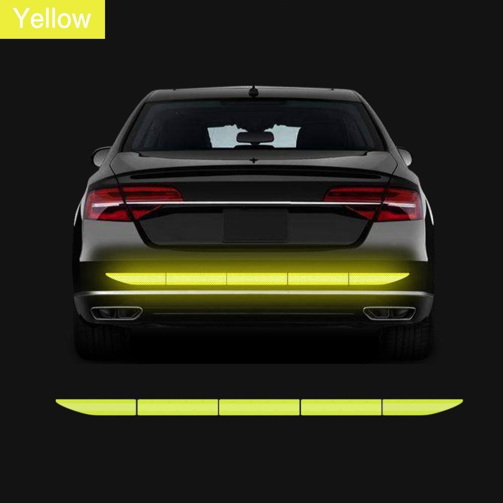 Juego de 5 Pegatinas Reflectantes para Automóviles para Mayor Seguridad