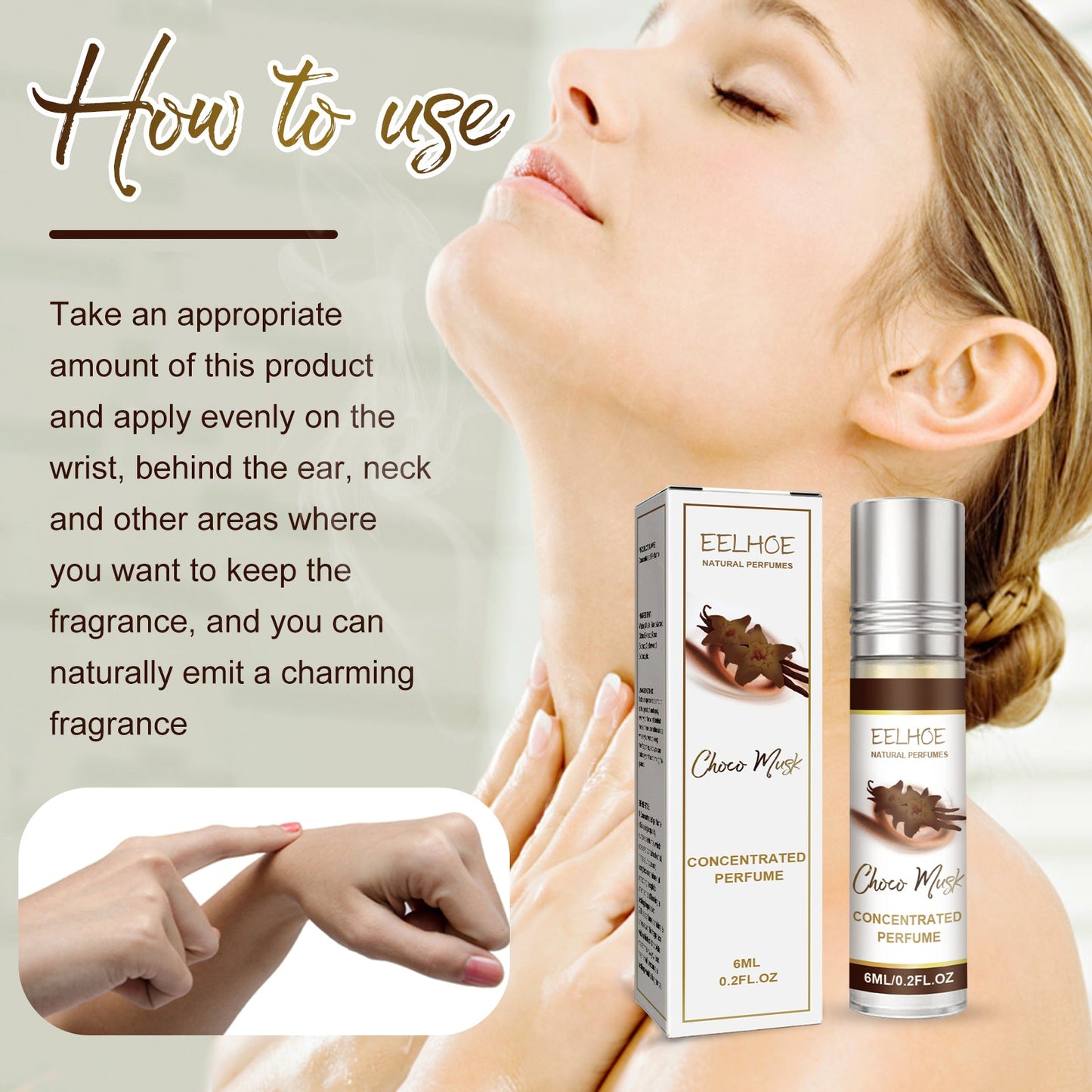 Essential Oil Perfume Long-Lasting Light Fragrance Natural Fresh Portable Neck Wrist Behind Ear Couple Dating Perfume - Korvel