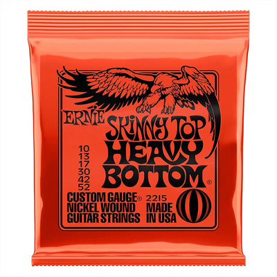 6 sets of Ernie Ball Slinky guitar strings (models 2003, 2215, 2223, 2221, nickel - wound) for electric & acoustic guitars - Korvel