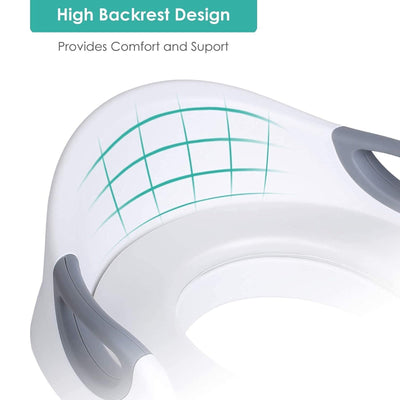 Toilet Seats for Children Baby Handles Backrest Baby Unisex Potty Training Urinal Portable Commode Pew Ring Home Supplies - Korvel