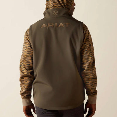 Ariat Men's Green Logo Softshell Vest - Perfect for Outdoor Adventures - Korvel