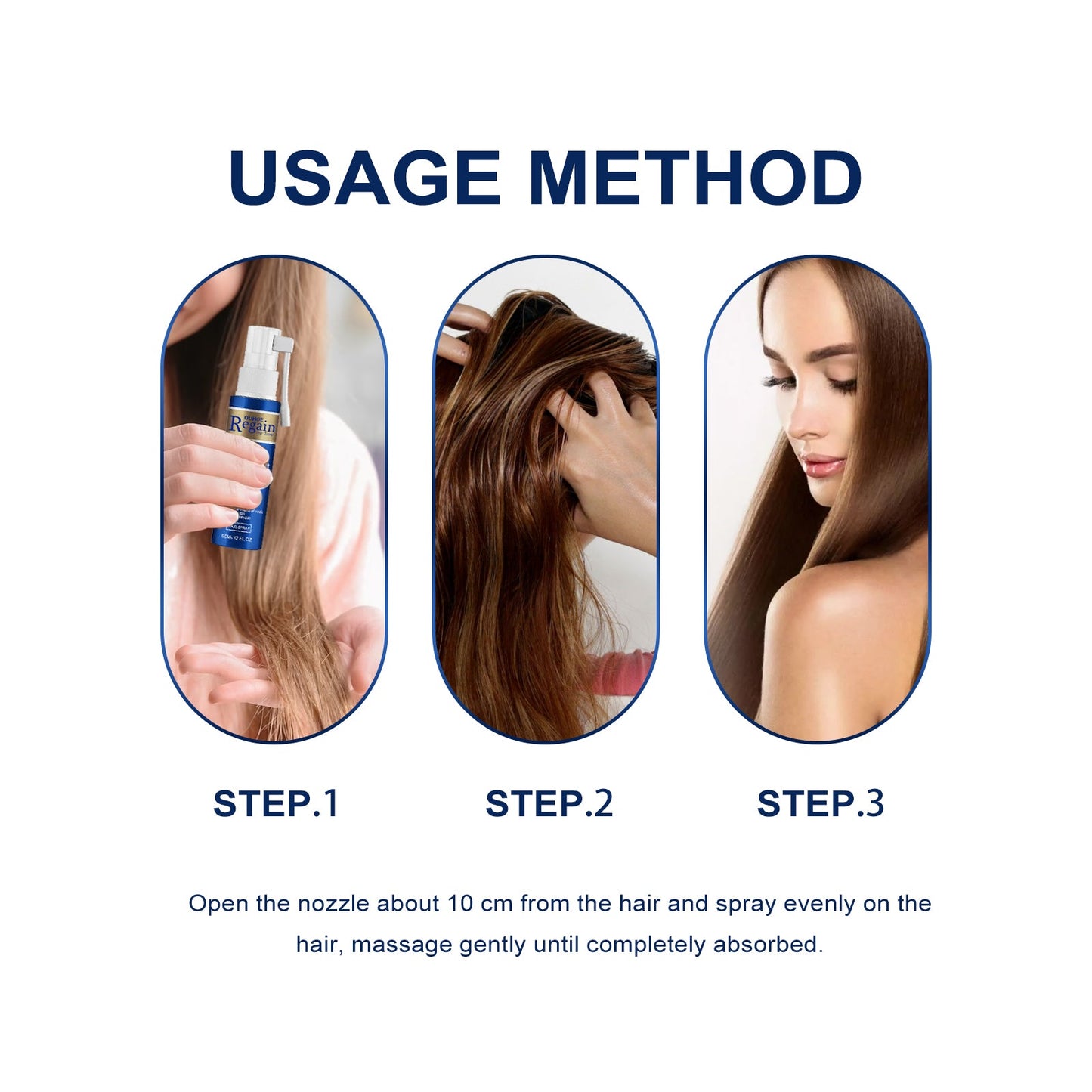 Regain Hair Spray, Moisturize And Repair Dry Hair And Frizz, Strengthen Hair And Prevent Hair Loss - Korvel