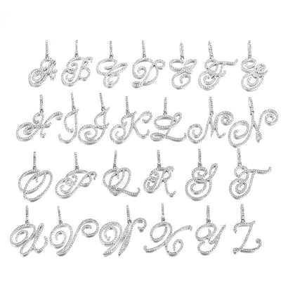 Hip Hop Grass Letter Pendant with Cuban Chain